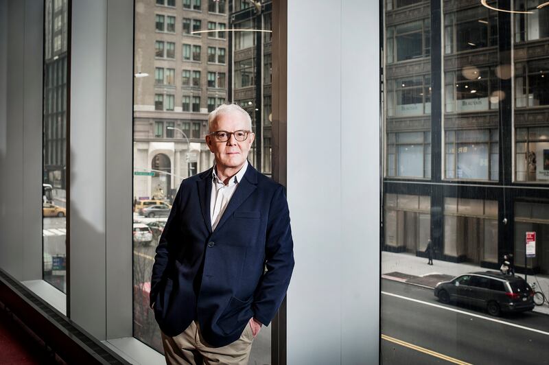 After more than two decades with Bergdorf, John Barrett left in 2019 to open his own, 6,400sq ft salon nearby, on East 57th Street between Madison and Park avenues. Photograph: Dina Litovsky/New York Times