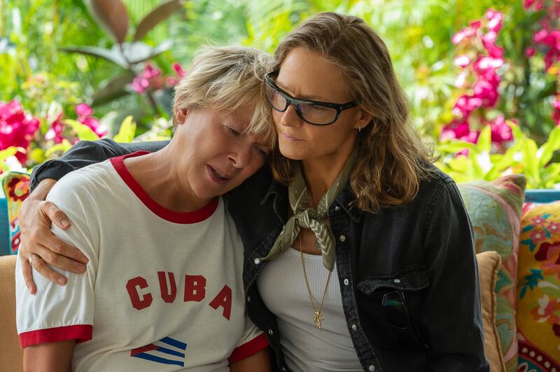 Players in Nyad: Annette Bening as Diana Nyad and Jodie Foster as Bonnie Stol. Photograph: Kimberley French/Netflix 