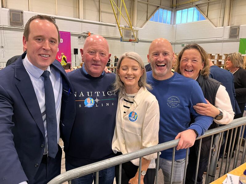 Senator John Cummins at the Waterford Count Centre