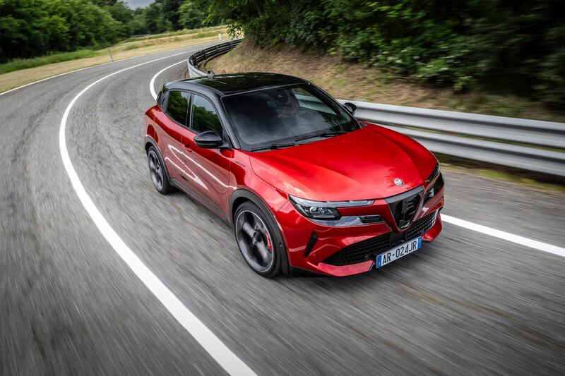 Alfa Romeo Junior test drive at the Balocco proving ground in Italy