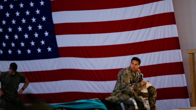 It was not immediately clear if all 5,000 US troops in Iraq would leave the country.  Photograph: Reuters