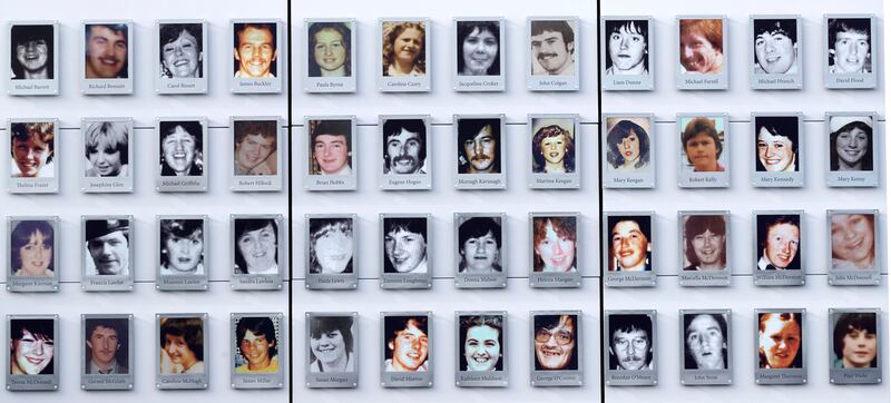 A memorial to the 48 victims at the site of the Stardust fire disaster, pictured in February on the 42nd anniversary of the tragedy. Photograph: Colin Keegan/Collins Dublin