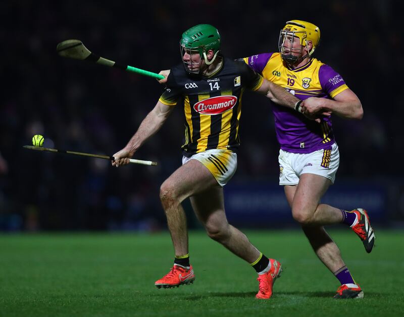 Kilkenny’s Eoin Cody in action against Wexford’s Damien Reck. Photograph: Ken Sutton/Inpho