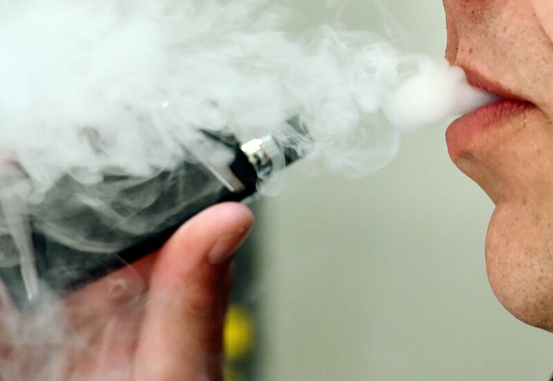 Many smokers use vaping to help them quit, but there is also evidence that teenagers who have never smoked are trying out vaping. Photograph: Nicholas T Ansell/PA Wire