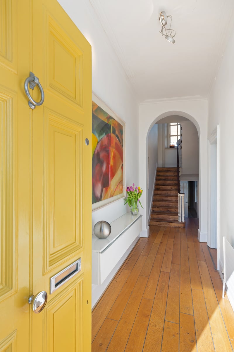 Entrance hall with period details.