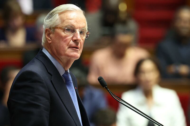 Former French prime minister Michel Barnier. Photograph: Alain Jocard/AFP via Getty Images