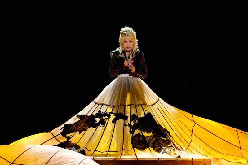 Dolly Parton performs onstage during the 58th Academy Of Country Music Awards at The Ford Center in Texas. Photograph: Theo Wargo/Getty Images