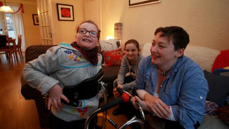 Sarah Fitzgibbon with her daughters, Poppy and Rosemary. Photograph: Nick Bradshaw