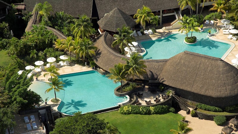 A pool view of the Maritim Hotel, Mauritius, €940 off holidays in November