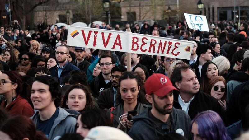 Across almost every demographic in the US, even among those who describe themselves as non-partisan, there is now a clear lean towards the Democrats. Photograph: Spencer Platt/Getty Images