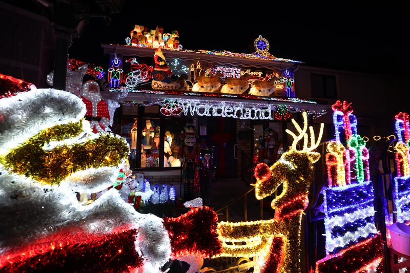 Winter wonderland: Josie's Christmas Lights in Crumlin.  
Photograph: Nick Bradshaw