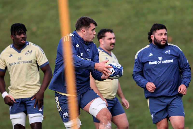 Brian Gleeson: set for his first Champions Cup appearance for Munster away to Castres. Photograph: Dan Sheridan/Inpho