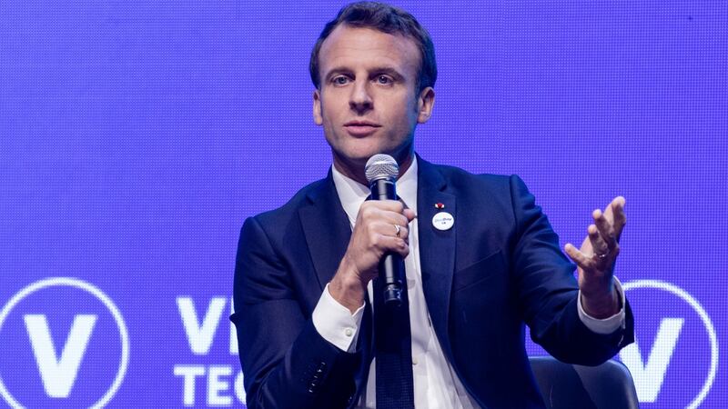 French president Emmanuel Macron. Photograph: Marlene Awaad/Bloomberg