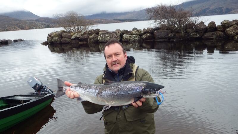 First salmon of 2016 caught by Neil O’Shea on Lough Currane, Co Kerry