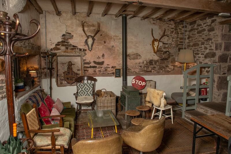 The bar at Ballyvolane House. Photograph: Michael Mac Sweeney/Provision