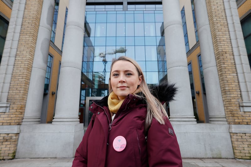 Roxanna Nic Liam was opening, was one of the first local residents to join the East Wall Here For All advocacy group. Photograph: Alan Betson