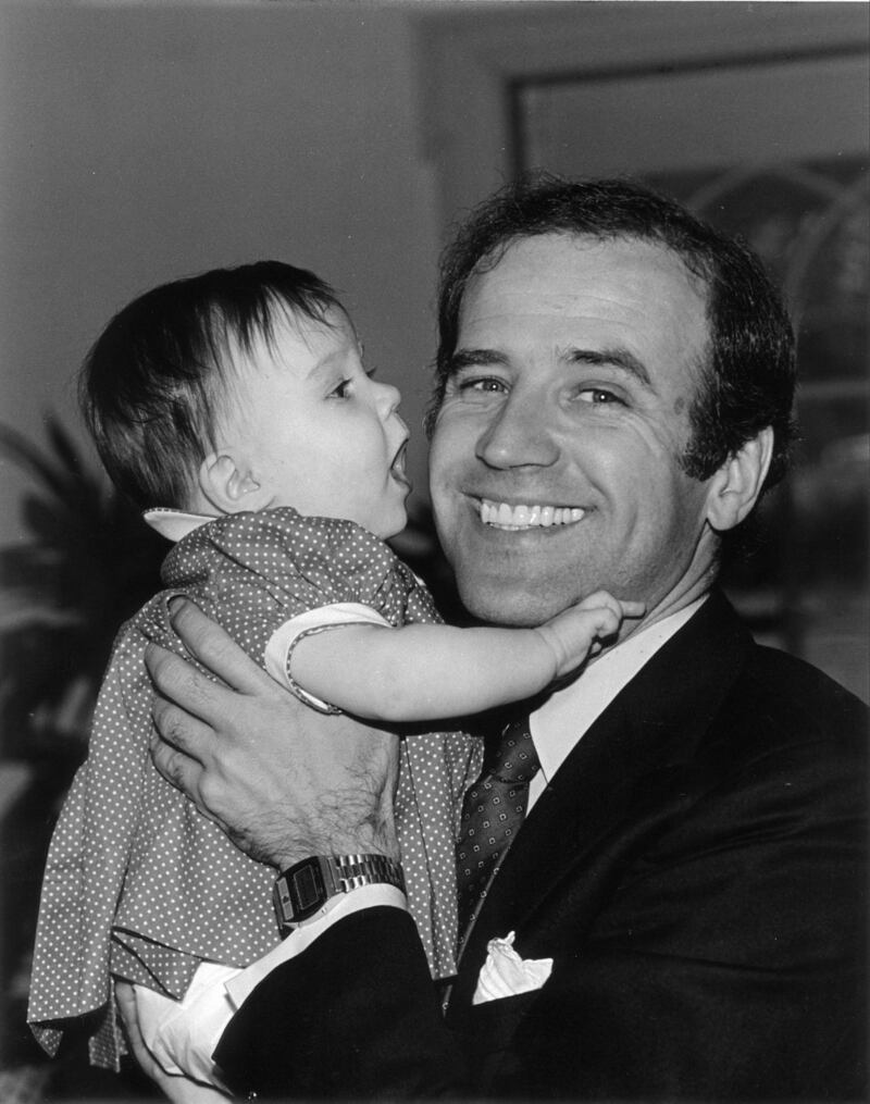 Joe Biden and his daughter Ashley. Photograph: AP Photo