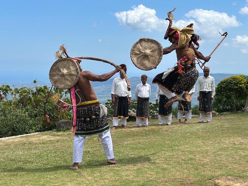 Whip fighting in Labuan Bajo, Flores. Photograph: Gemma T0pton
