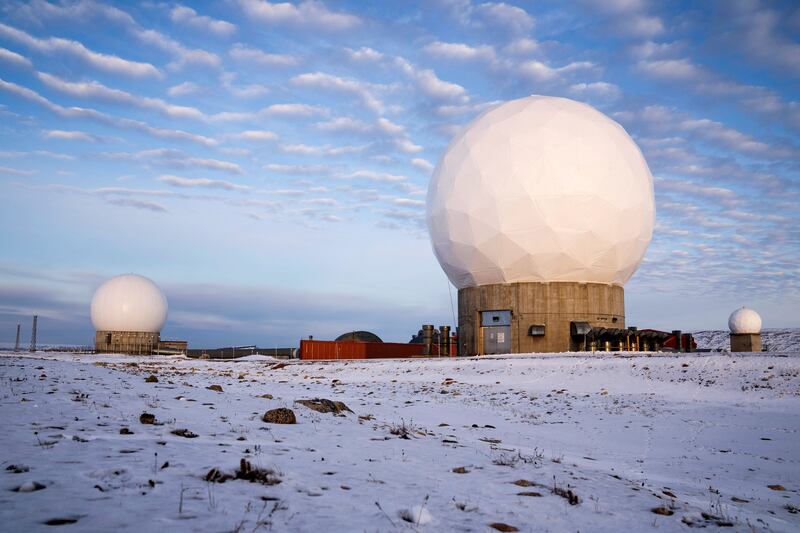 Pituffik Space Base in northern Greenland, the US's sole military station on the island. Photograph: Thomas Traasdahl/Ritzau Scanpix/AFP via Getty Images