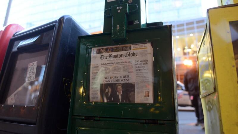 The New York Times Co said it had sold the Boston Globe,  which it bought 20 years ago for $1.1 billion, mostly in stock.  Photograph:  Darren McCollester/Getty Images