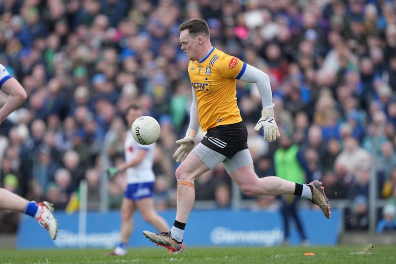 Monaghan goalkeeper Rory Beggan in action during the game against Meath. Photograph: James Lawlor/Inpho