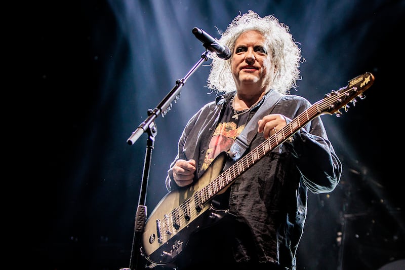 MILAN, ITALY - NOVEMBER 04: Robert Smith of The Cure performs at Mediolanum Forum of Assago on November 04, 2022 in Milan, Italy. (Photo by Sergione Infuso/Corbis via Getty Images)