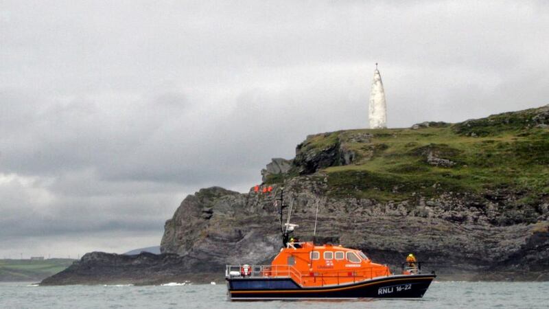 A  lifeboat searches off the coast of Baltimore, Co Cork. Photograph: Provision