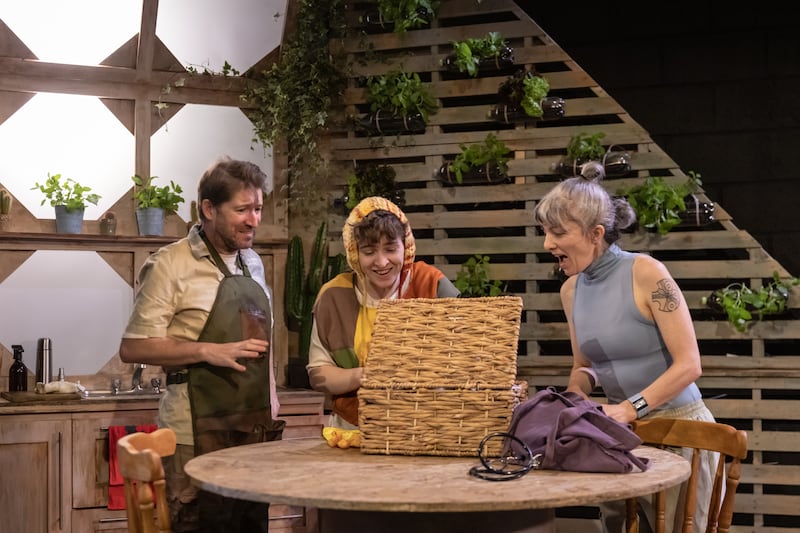 John Cronin, Bláithín Mac Gabhann and Claire J Loy in Amelia by Dee Roycroft. Photograph: Ste Murray