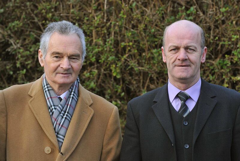 Towering midfielders: Former Kerry players Mick O'Connell and Jack O'Shea. File photograph: Inpho