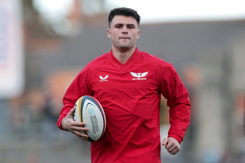 Joe Roberts has been named on the wing in his first Test start for Wales. Photograph: Laszlo Geczo/Inpho