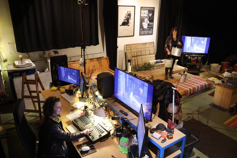 The Foley Lab: Jean McGrath and Caoimhe Doyle in the studio in Co Wicklow. Photograph: Bryan O Brien