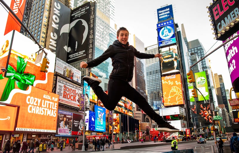 Dingle dancer David Geaney leaps for joy as his dance show opens at New YorkÕs Victory Theatre