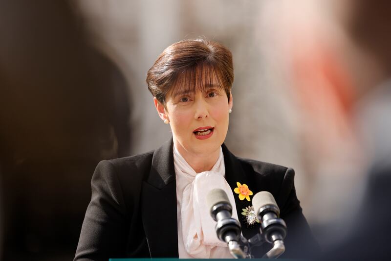 Minister for Education Norma Foley welcomed the findings as 'extremely positive news for Ireland'. Photograph: Alan Betson 