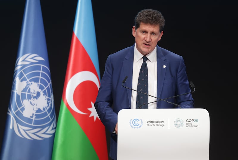 Minister for Climate Eamon Ryan at Cop29 in Baku, Azerbaijan, on Tuesday. Photograph: Sean Gallup/Getty Images