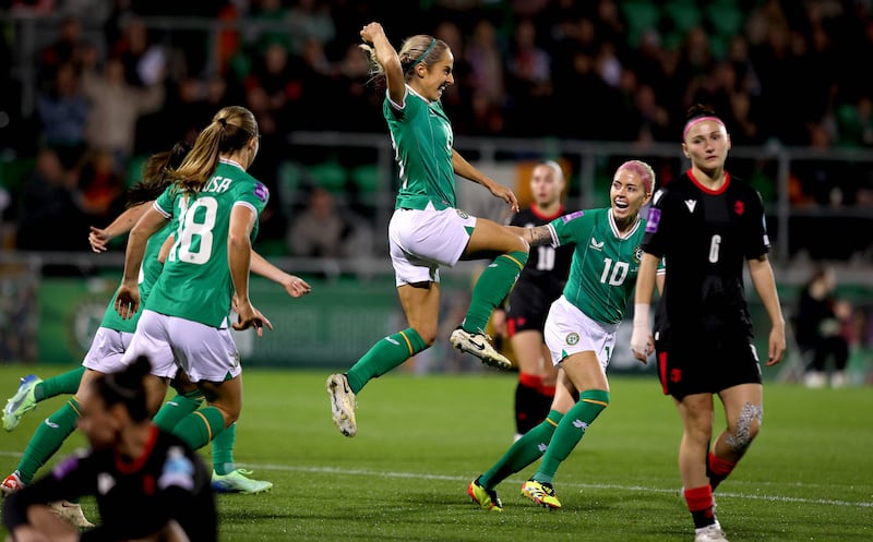 Ireland’s Julie-Ann Russell has retired from international football. Photograph: Ryan Byrne/Inpho