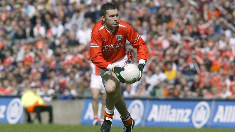 Oisín McConville in action for Armagh against Wexford   during the 2005 Division One Final at Croke Park. Photograph: Andrew Paton/Inpho