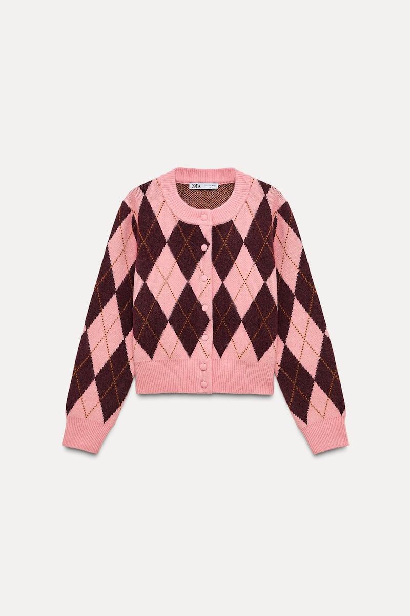 Argyle knit, €49.95, Zara