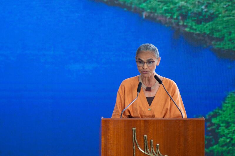 Environment minister Marina Silva: a decision to refuse a drilling permit for Petrobras has led to the mobilisation of other parts of the federal government. Photograph: Andressa Anholete/Getty Images