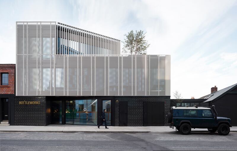 Royal Irish Architects Institute 2022 awards: Third place was won by a Dublin former factory, the Bottleworks on Barrow Street, designed by Henry J Lyons. Photograph: Aisling McCoy