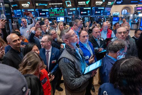 Markets ease from record highs as investors look ahead to US inflation data 