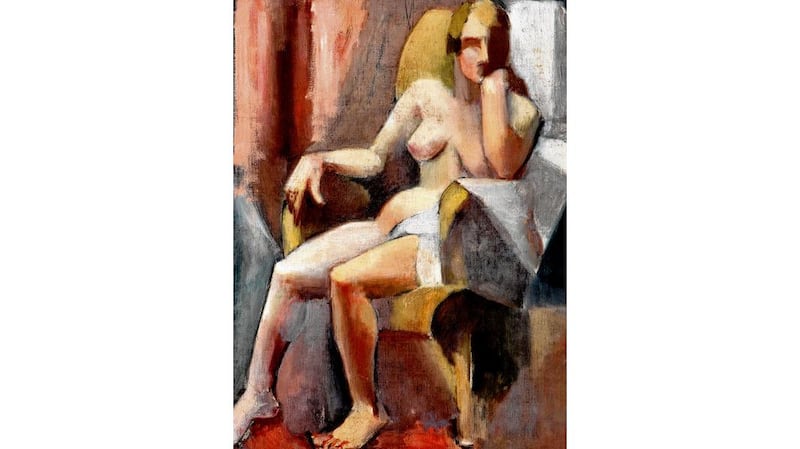 Seated Female Nude by Mainie Jellett. photographs: ulster museum, patrick and antoinette murphy, artists' estates