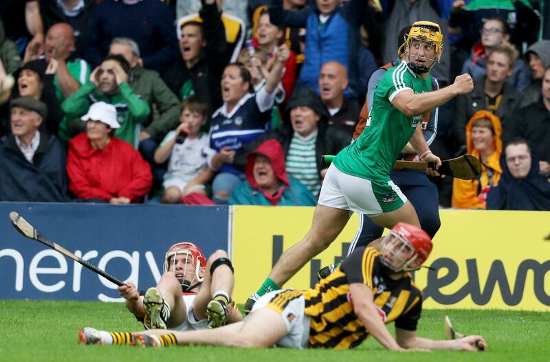 Limerick kicked on after Kilkenny's second goal outscoring their opponents 0-10 to 0-1. Photograph: Tommy Dickson/Inpho