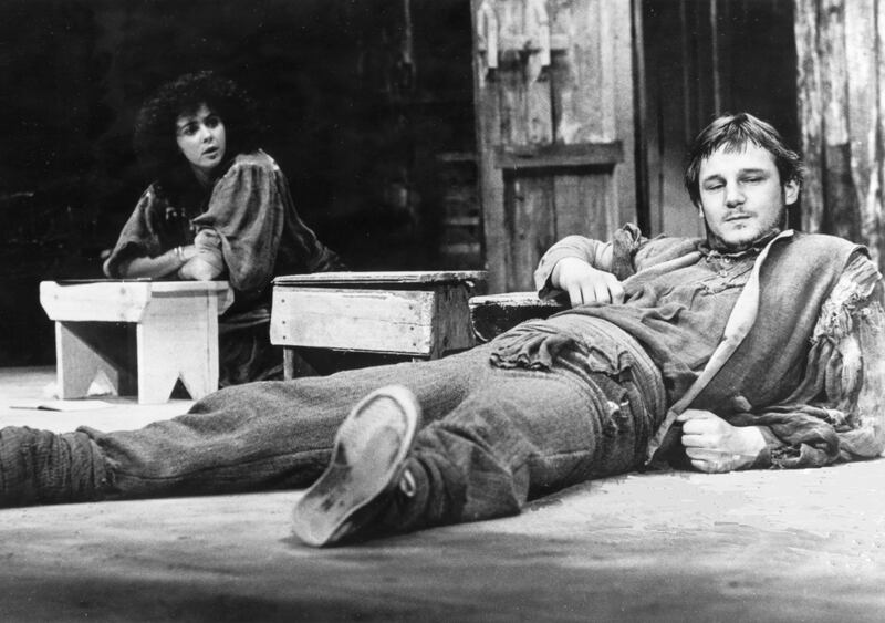 Translations: Brenda Scallon and Liam Neeson in the original Field Day production of Brian Friel's play in 1980. Photograph: Rod Tuach 