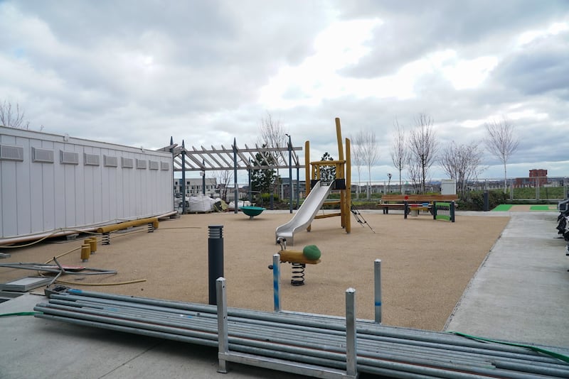 A play area on the roof of the national children's hospital. Photograph: Enda O'Dowd