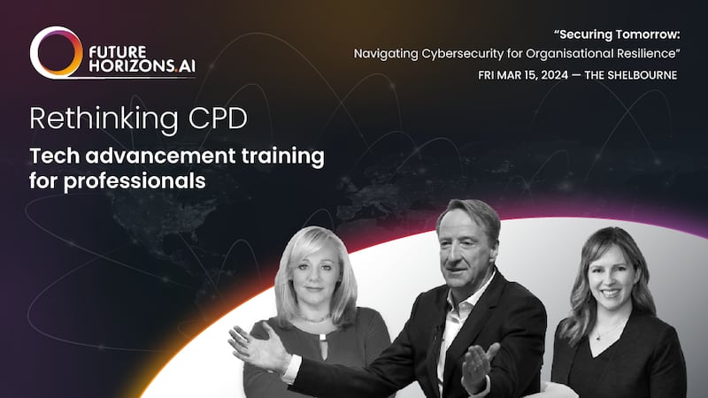 Other noted speakers include Dr. Richard Browne from the National Security Cyber Centre; Senator Mary Seery Kearney; legal specialist Melissa Ventrone; Paul McCarthy, global physical security architect; Rod Cowan, cybersecurity moderator and journalist, as well as contributions from IBM and Vigitrust