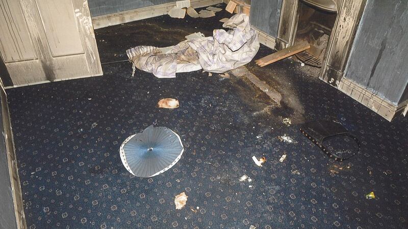 The house in Brabazon Street, Dublin 8,  where it was claimed Marioara was held captive, raped and shot dead.  Photograph: Stephen Breen