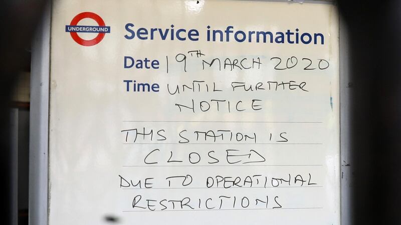 A view of Bounds Green station as London announces the closure of up to 40 stations. Photograph: Linnea Rheborg/Getty