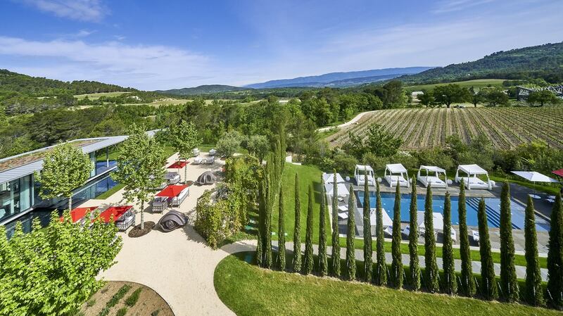 Chateau La Coste, France is a villa, biodynamic winery and art centre complex owned by developer Paddy McKillen