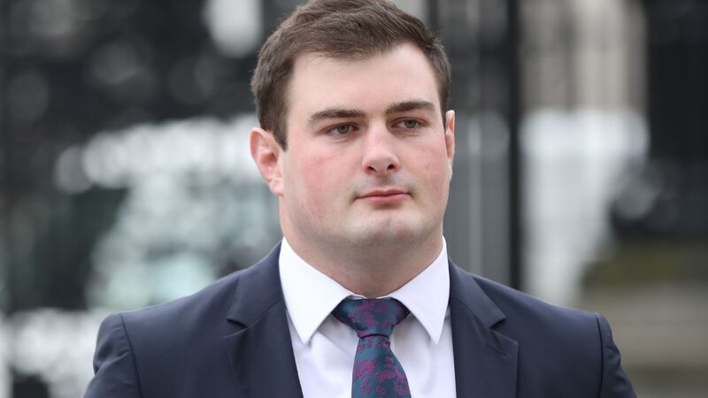 Rory Harrison  at Belfast Crown Court during the trial. Photogrpah: Niall Carson/PA Wire