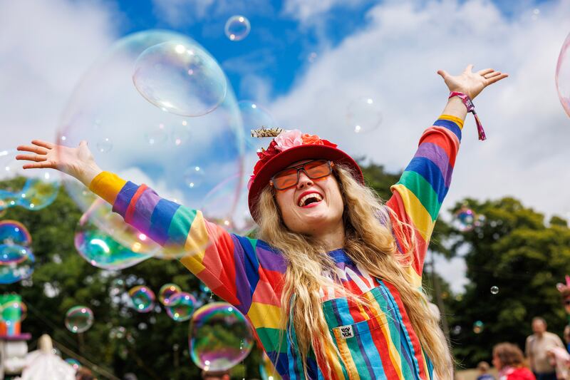 Andrea Thornton from Kerry at Kaleidoscope festival 2024 at Wicklow’s Russborough House. Photograph: Marc O'Sullivan